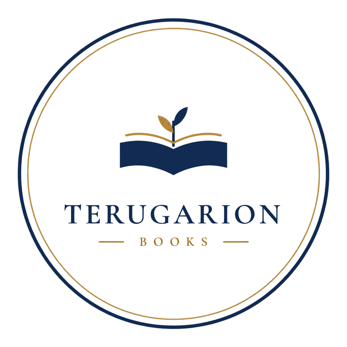 TERUGARION BOOKSの本と芽のエンブレム